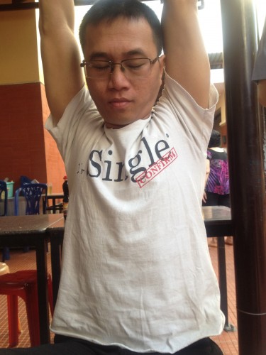 Hai in the morning Bit Tet in Saigon